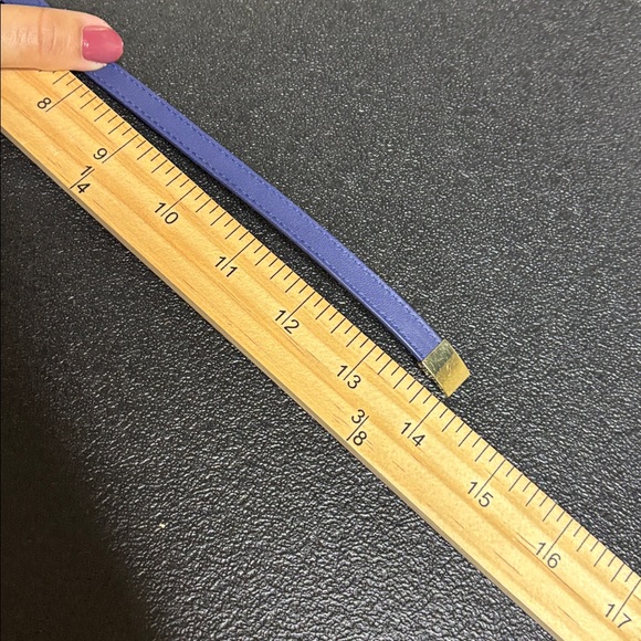 Swarovski Blue Gold Leather Wrap Bracelet - Picture 7 of 7